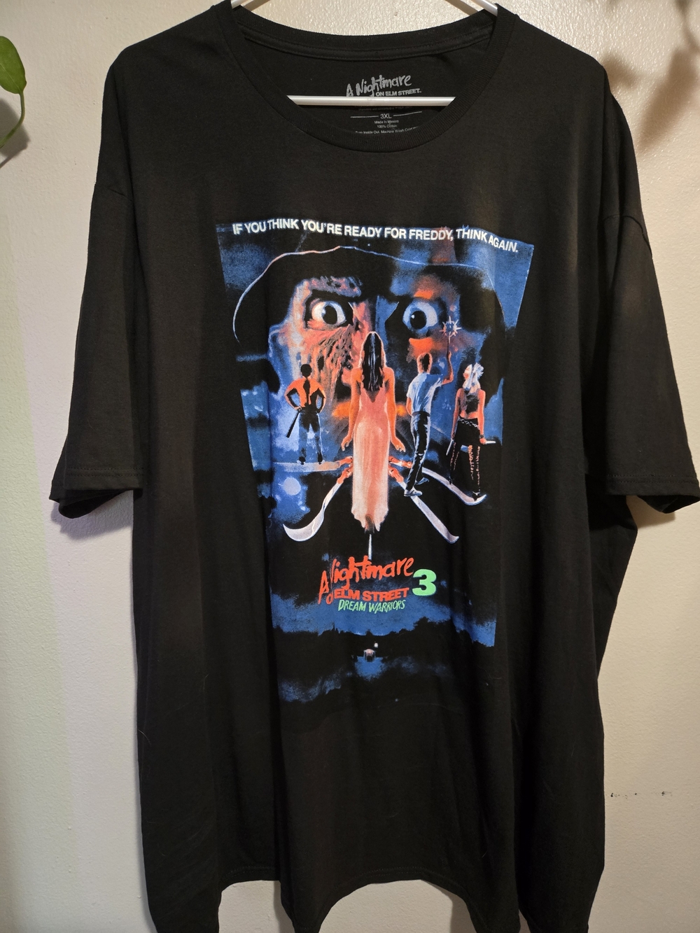 A Nightmare On Elm Street 3 Dream Warriors 3XL Black Graphic Tee